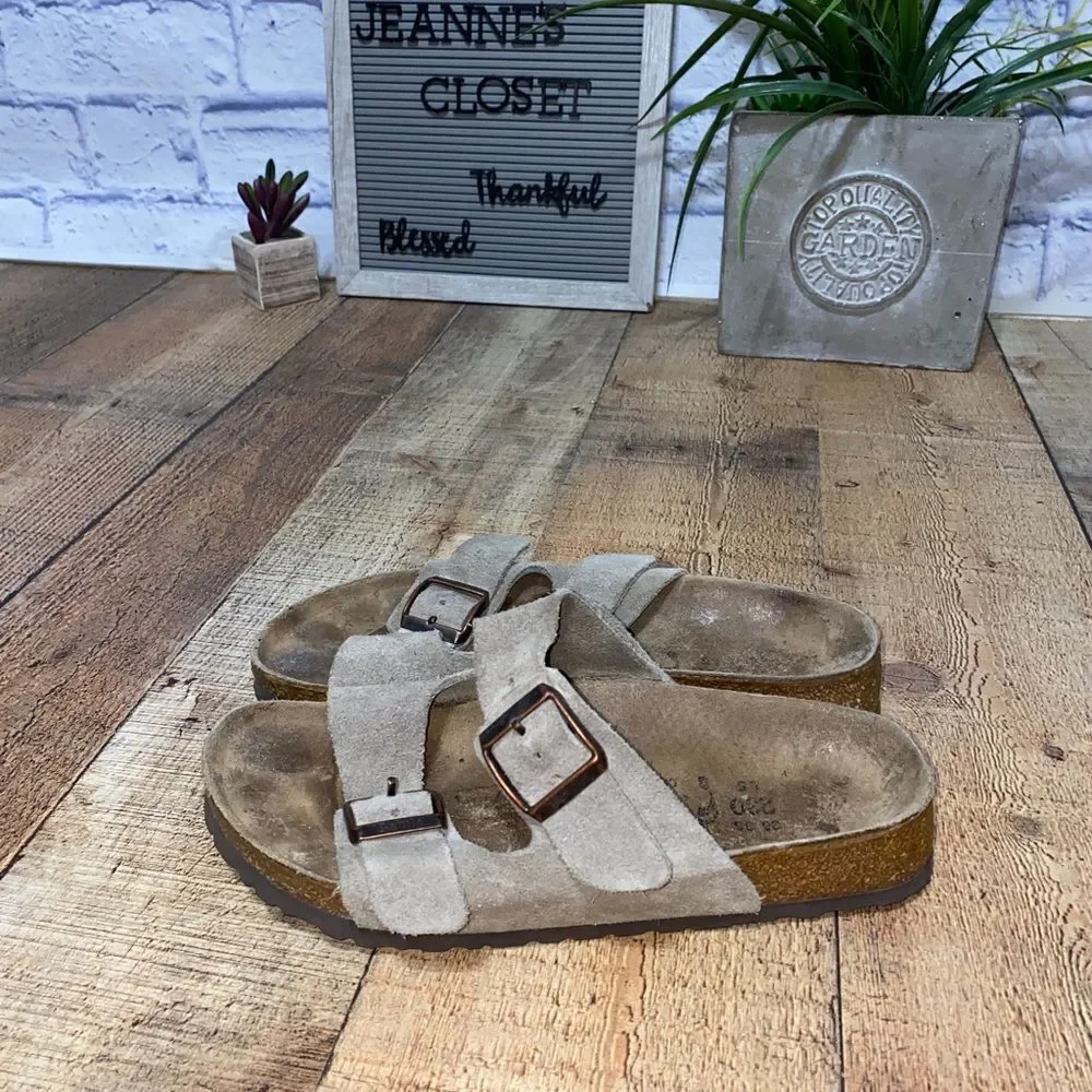 Betula Birkenstock taupe Arizona sandals 36
